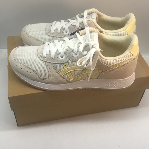 ASICS WOMENŚ LYTE CLASSIC SNEAKERS SHOES SIZE 7.5 CREAM/BUTTER - Picture 13 of 15